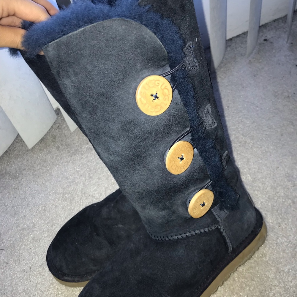 Navy Bailey Button Tall Uggs